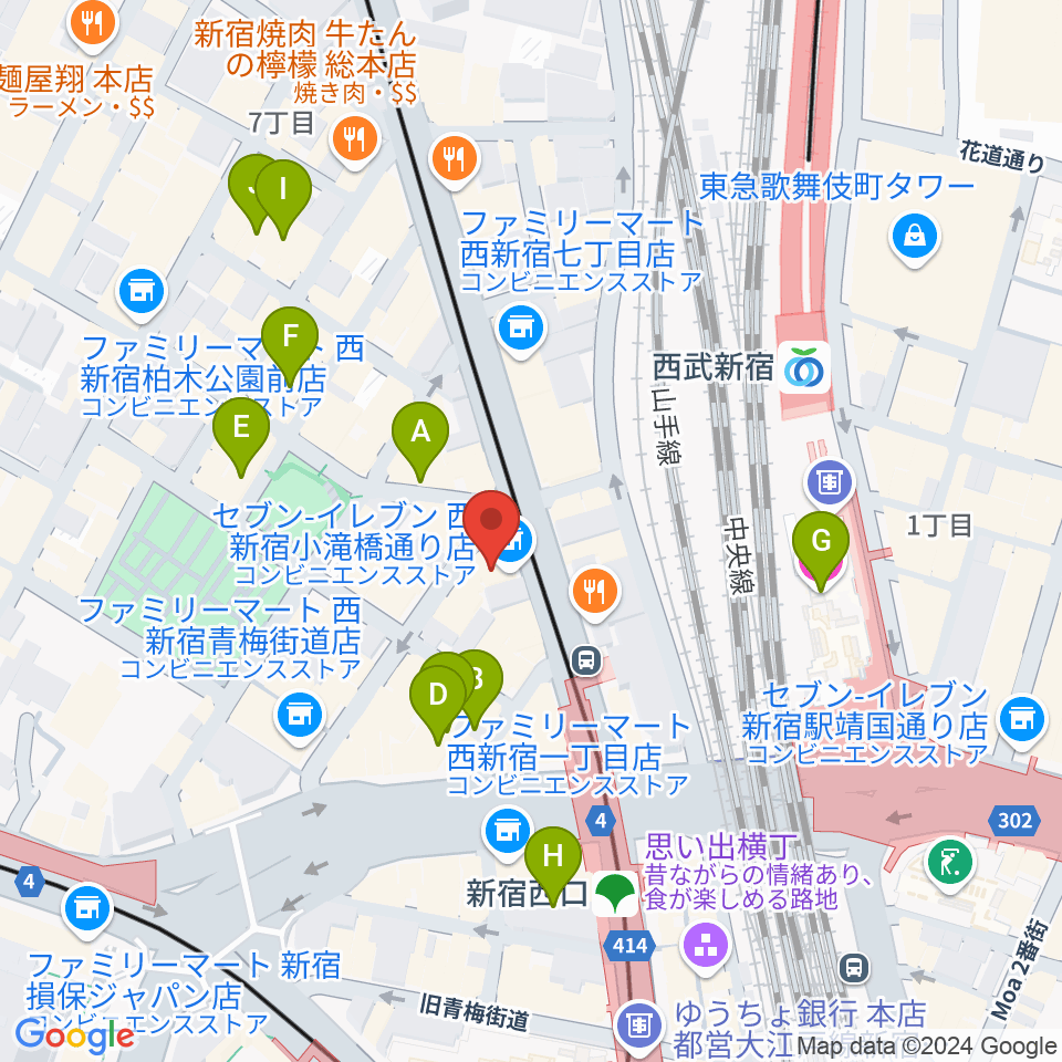 ビートコレクターズ周辺のホテル一覧地図