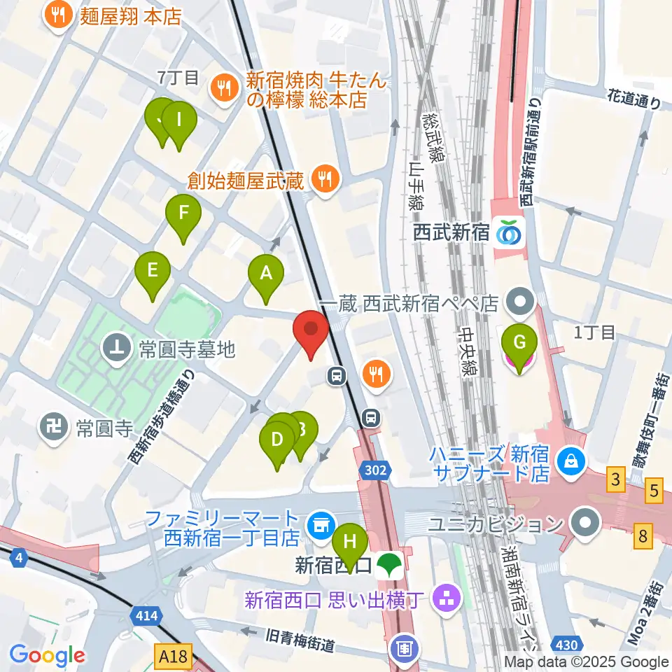 ビートコレクターズ周辺のホテル一覧地図