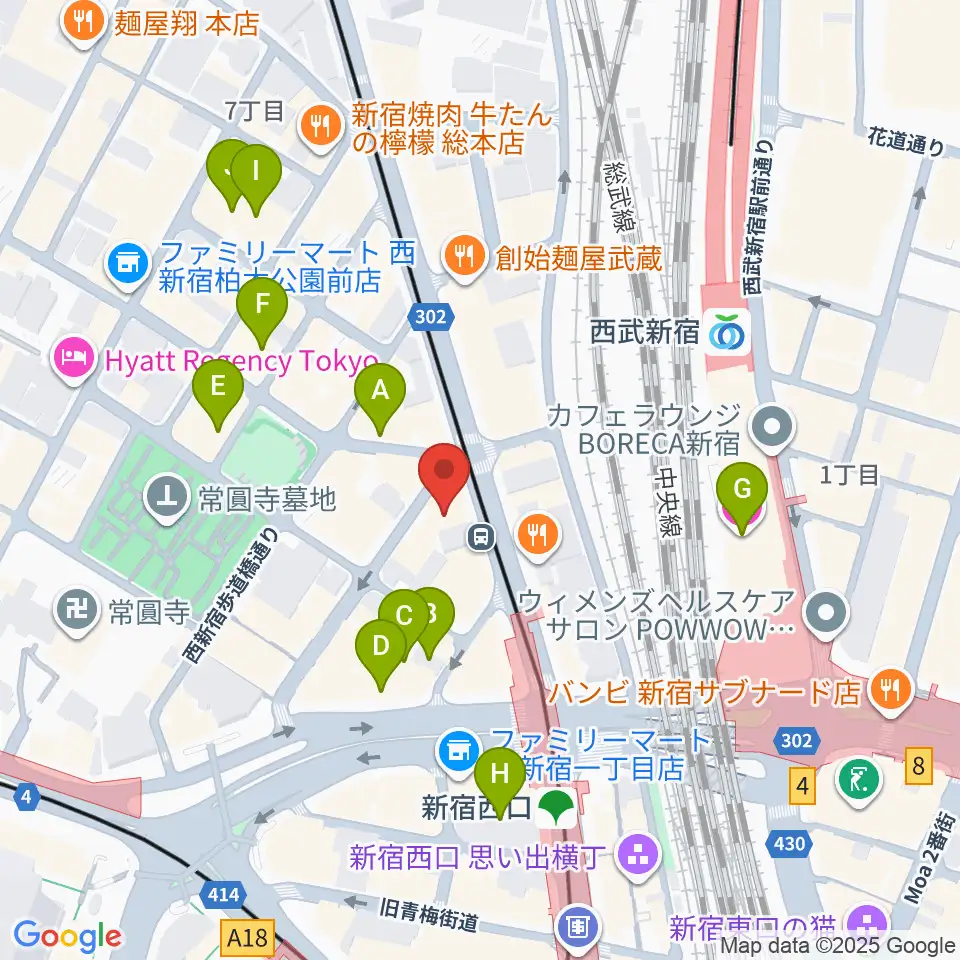 ビートコレクターズ周辺のホテル一覧地図