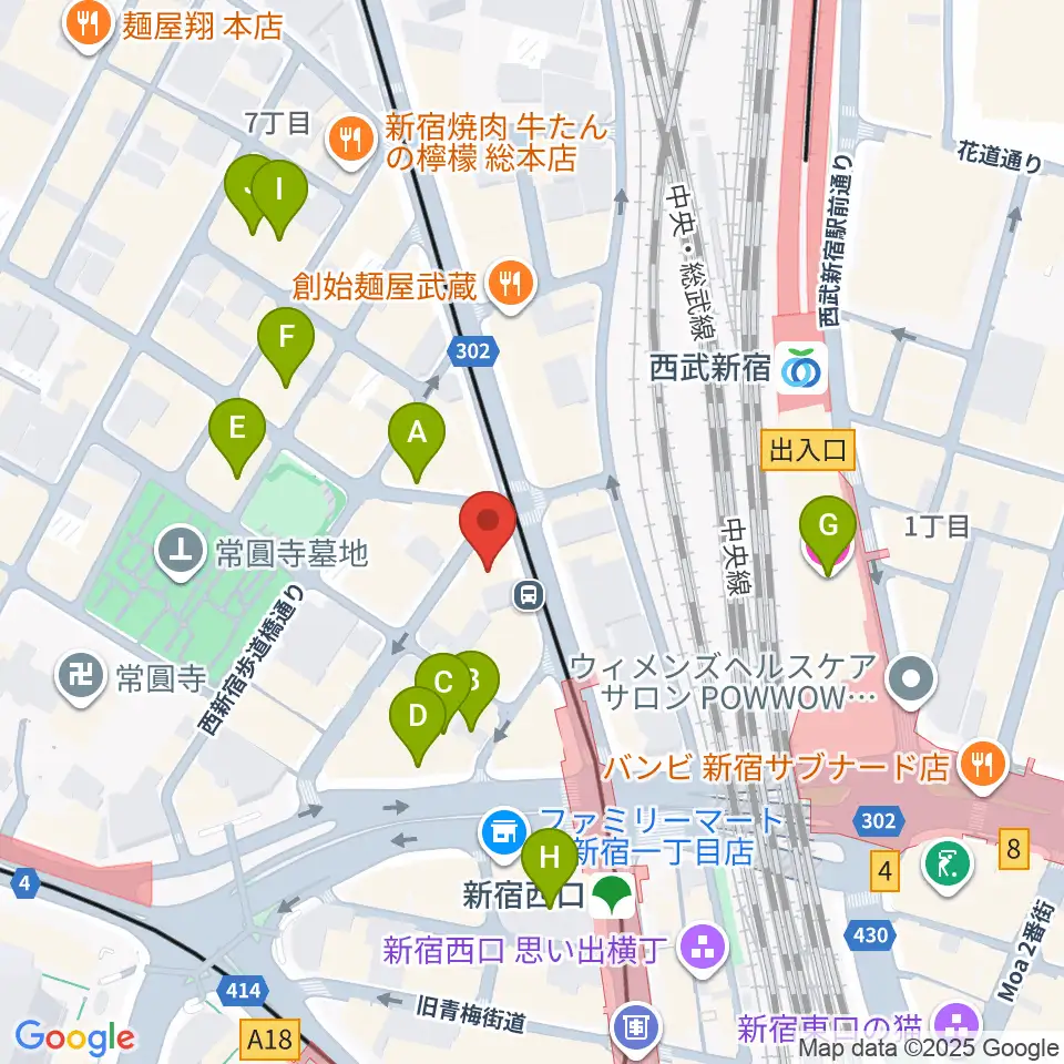 ビートコレクターズ周辺のホテル一覧地図