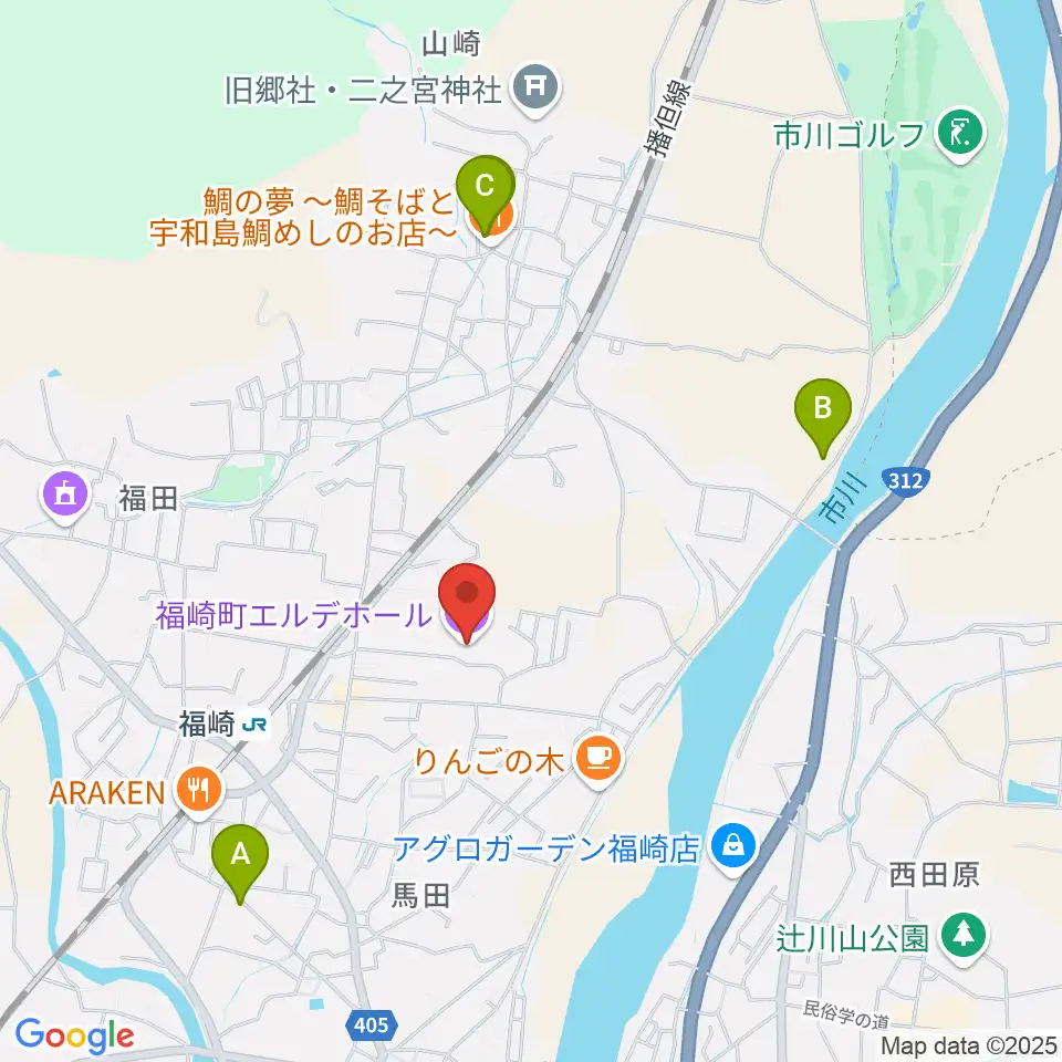 福崎町エルデホール周辺のホテル一覧地図