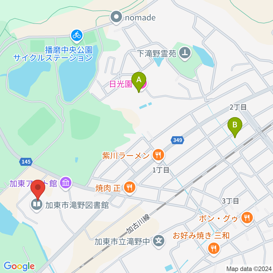 加東市地域交流センター周辺のホテル一覧地図