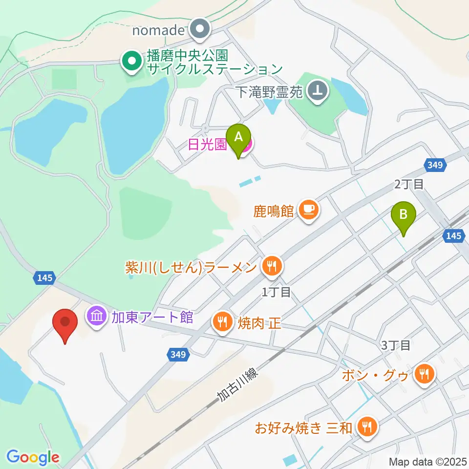 加東市地域交流センター周辺のホテル一覧地図