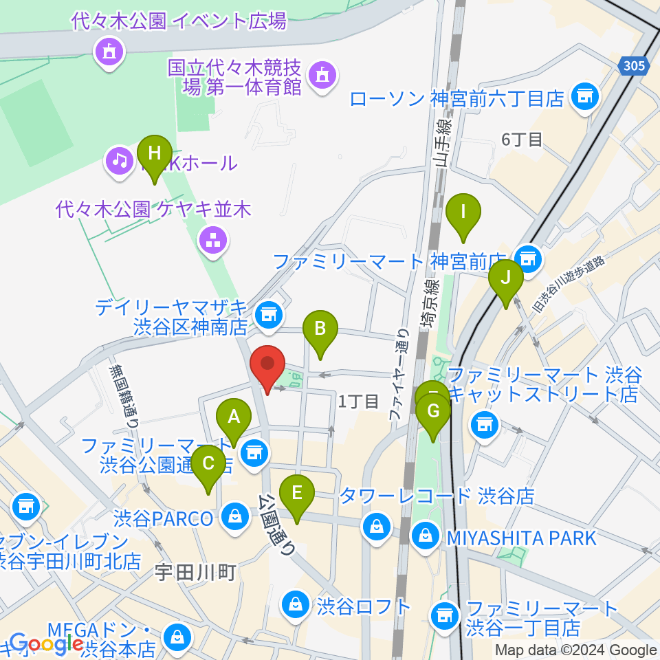 エル・スール・レコーズ周辺のホテル一覧地図