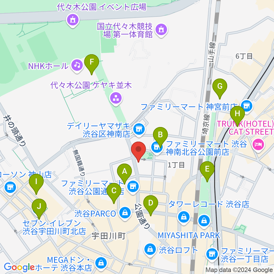 エル・スール・レコーズ周辺のホテル一覧地図