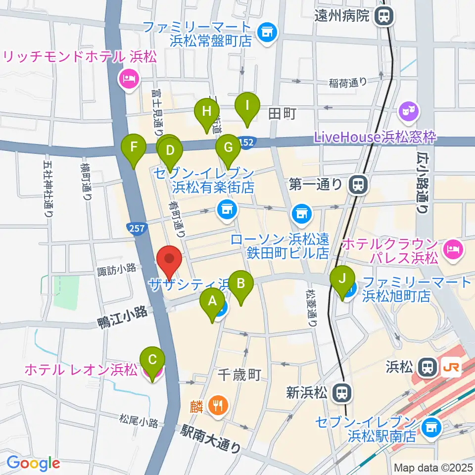 SOUL CLAP周辺のホテル一覧地図