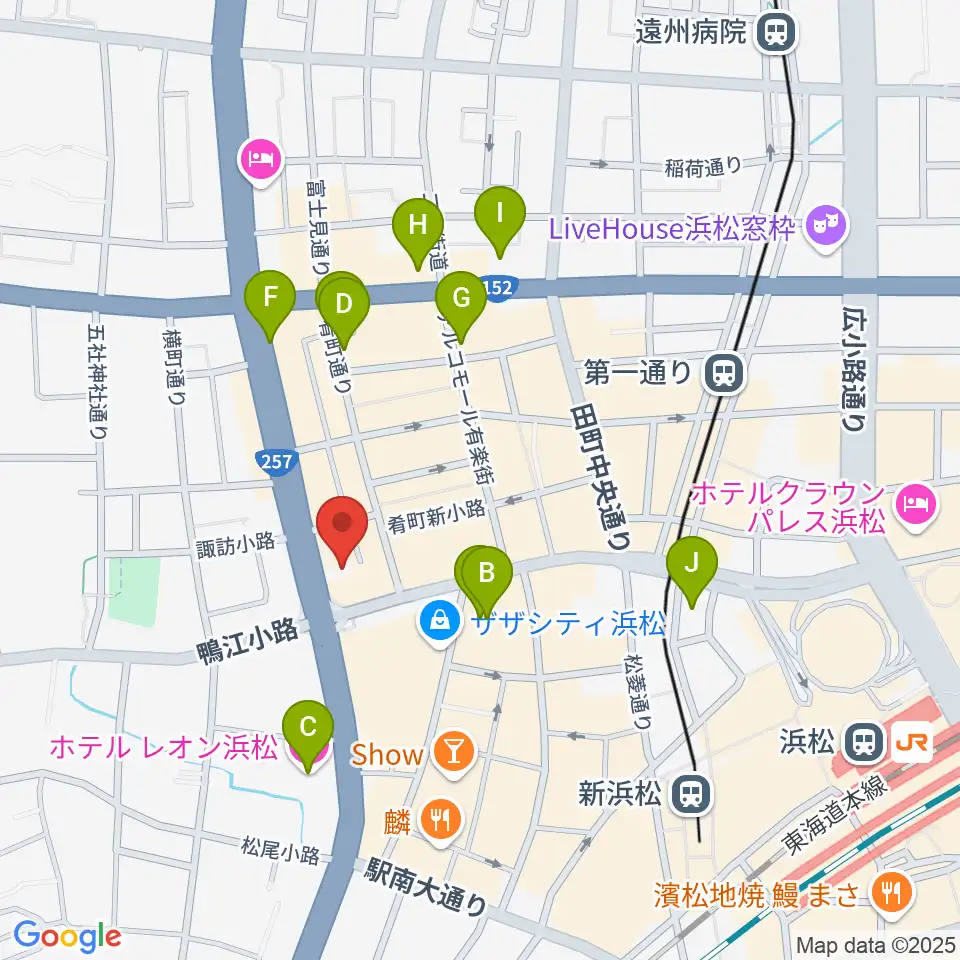 SOUL CLAP周辺のホテル一覧地図