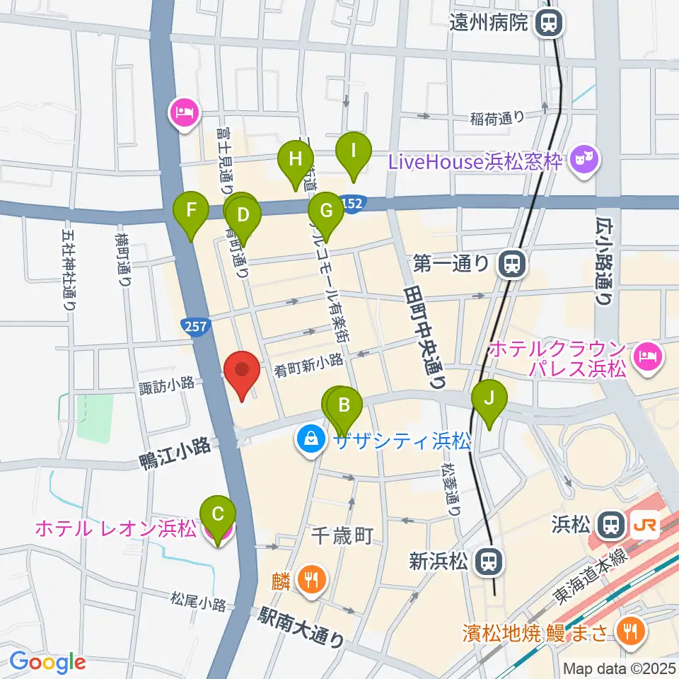 SOUL CLAP周辺のホテル一覧地図