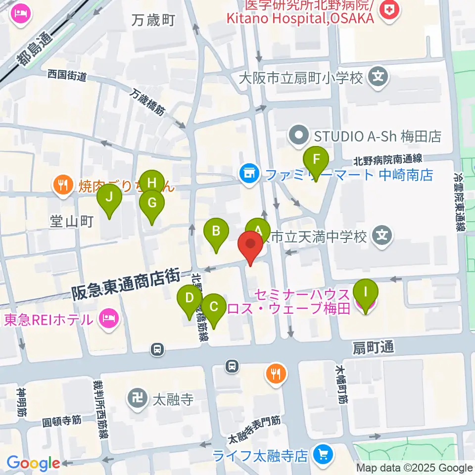 スマイルレコード周辺のホテル一覧地図