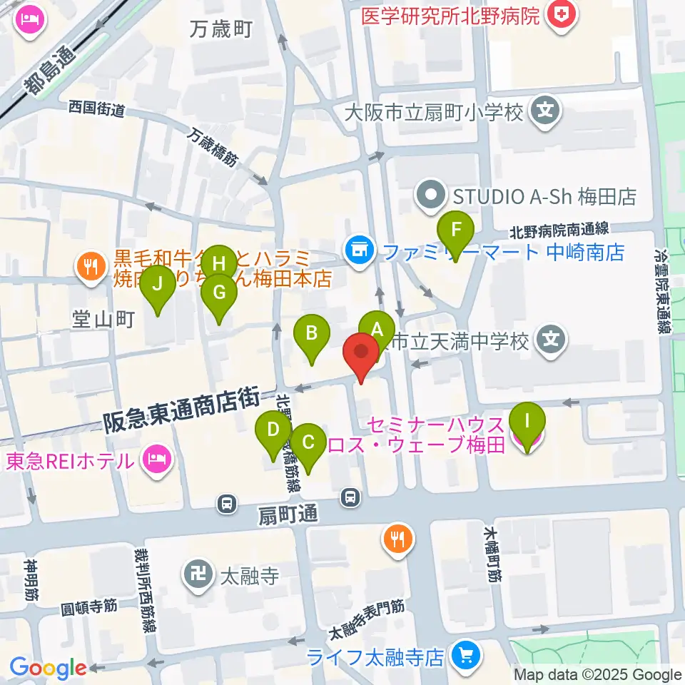 スマイルレコード周辺のホテル一覧地図