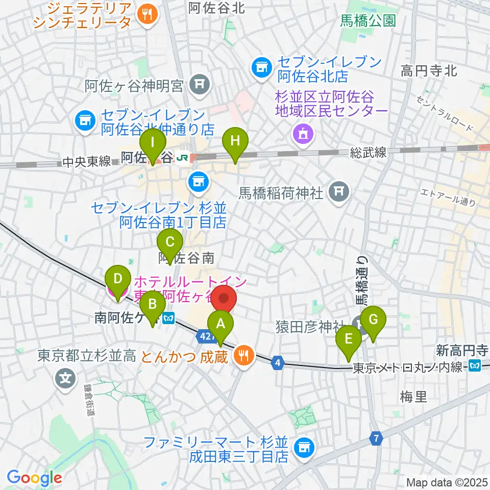 LAST GUITAR(ラストギター)周辺のホテル一覧地図
