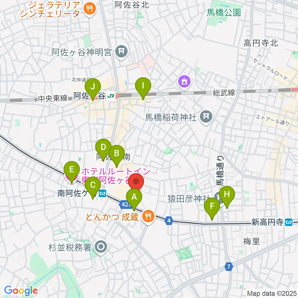 LAST GUITAR(ラストギター)周辺のホテル一覧地図