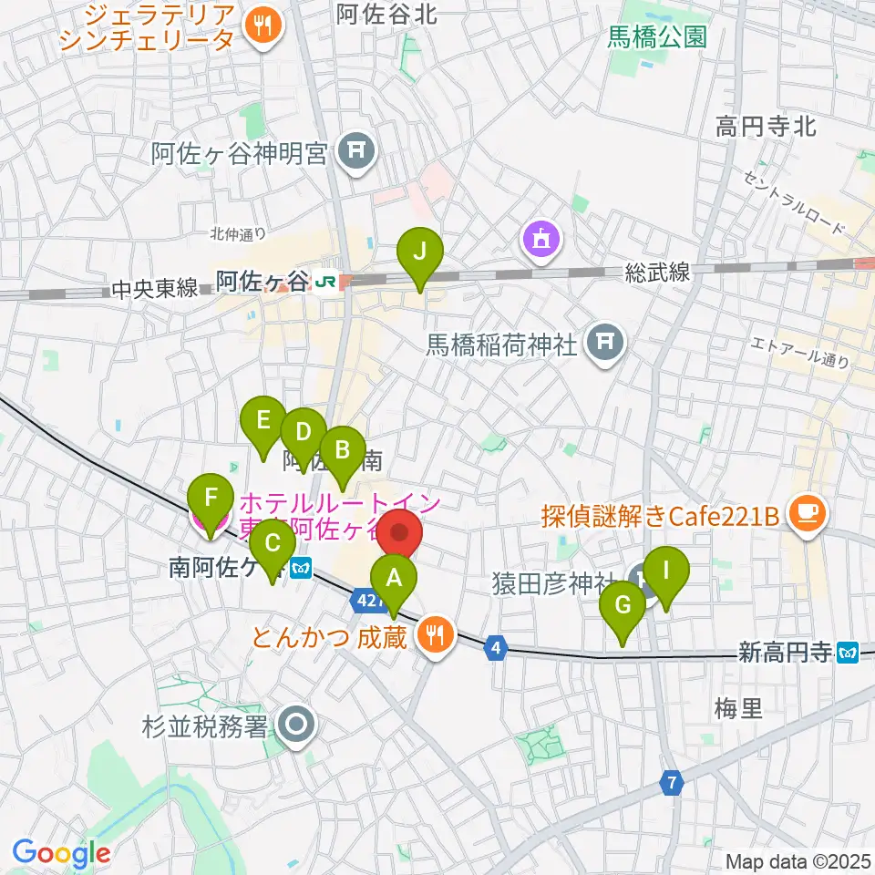 LAST GUITAR（ラストギター）周辺のホテル一覧地図