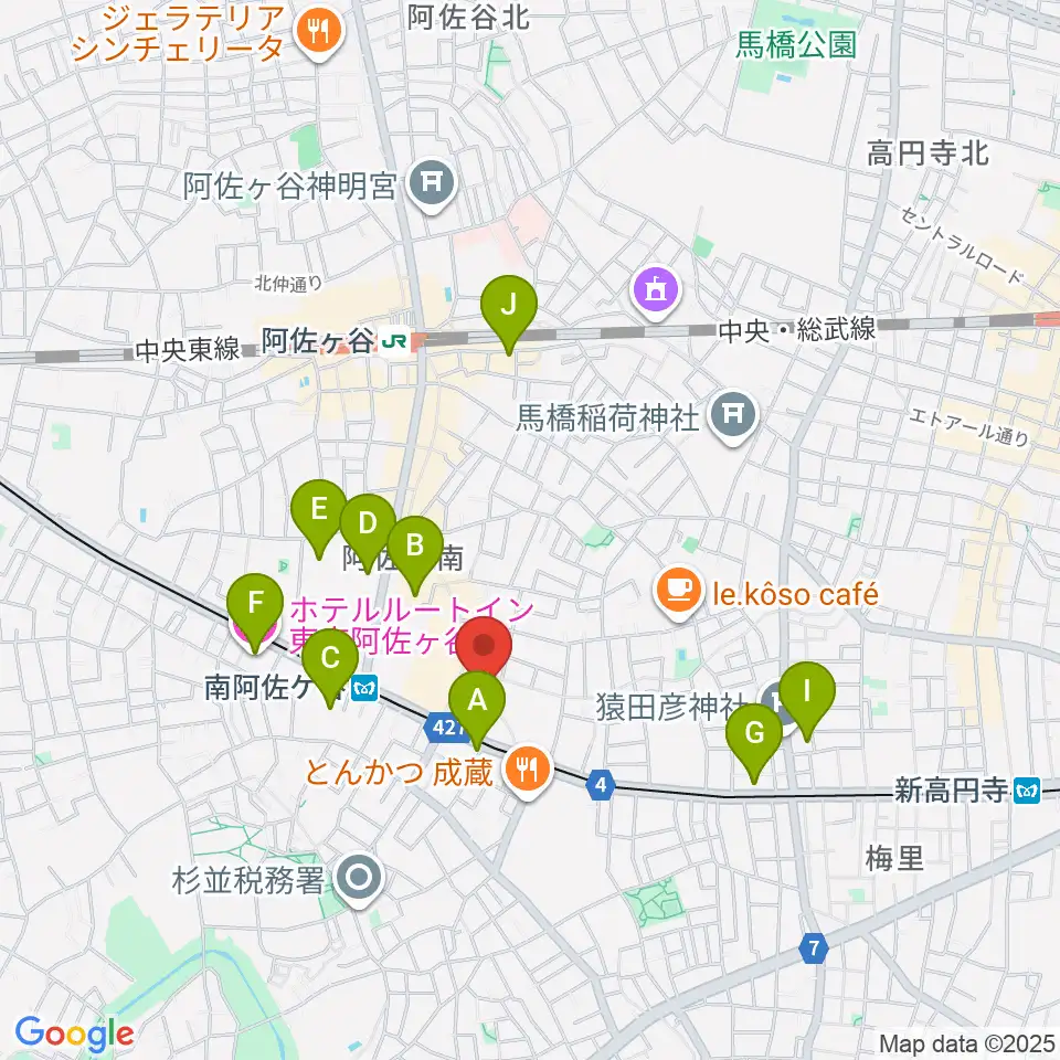 LAST GUITAR（ラストギター）周辺のホテル一覧地図