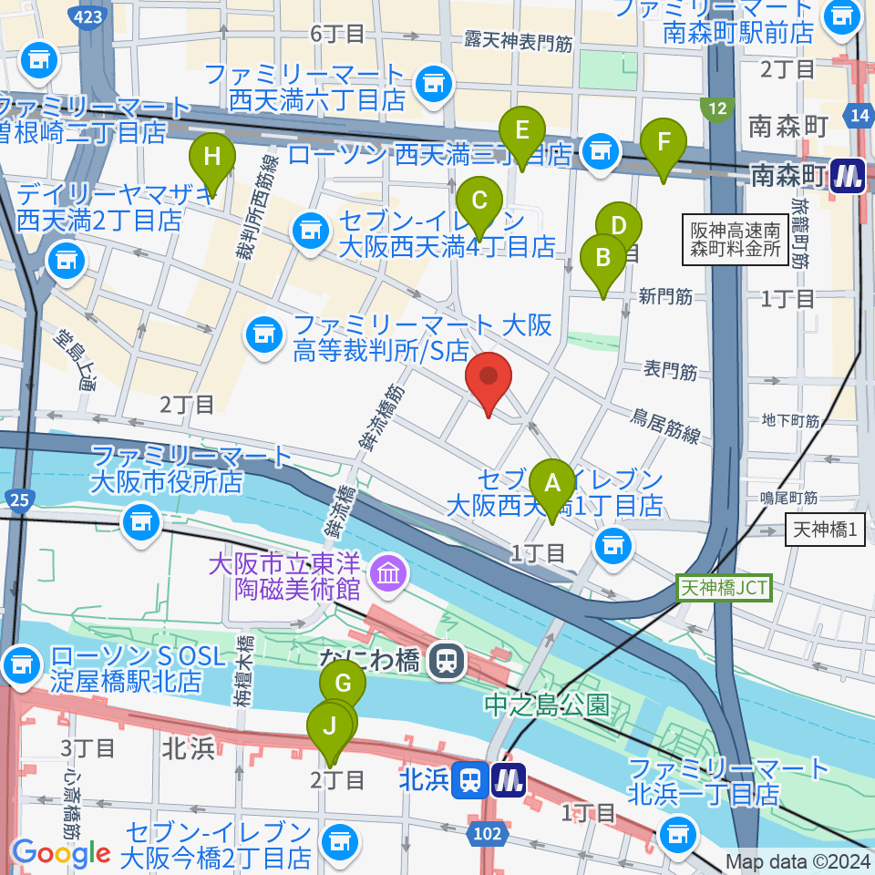 パストラーレ周辺のホテル一覧地図