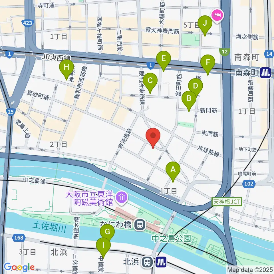 パストラーレ周辺のホテル一覧地図