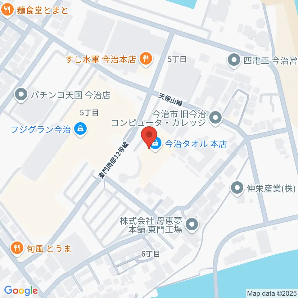 テクスポート今治周辺のホテル一覧地図