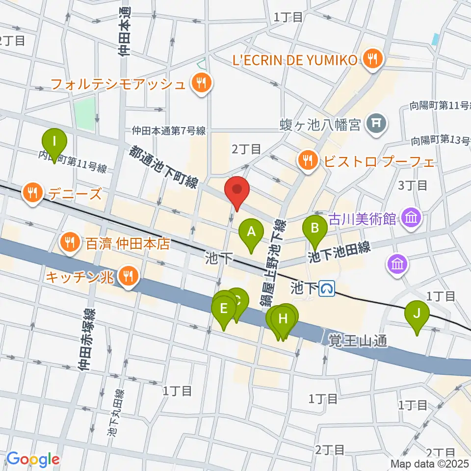 池下ストレガ周辺のホテル一覧地図