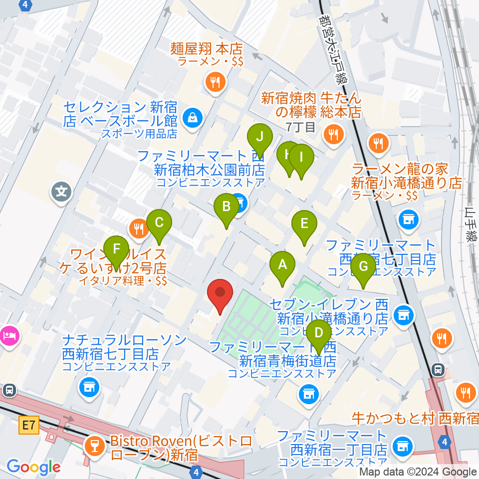 ダブストアレコードマート周辺のホテル一覧地図