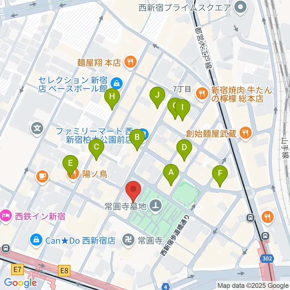 ダブストアレコードマート周辺のホテル一覧地図