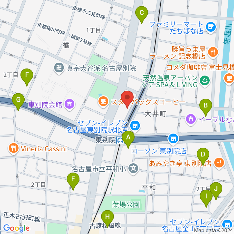 ローズマリーハート周辺のホテル一覧地図