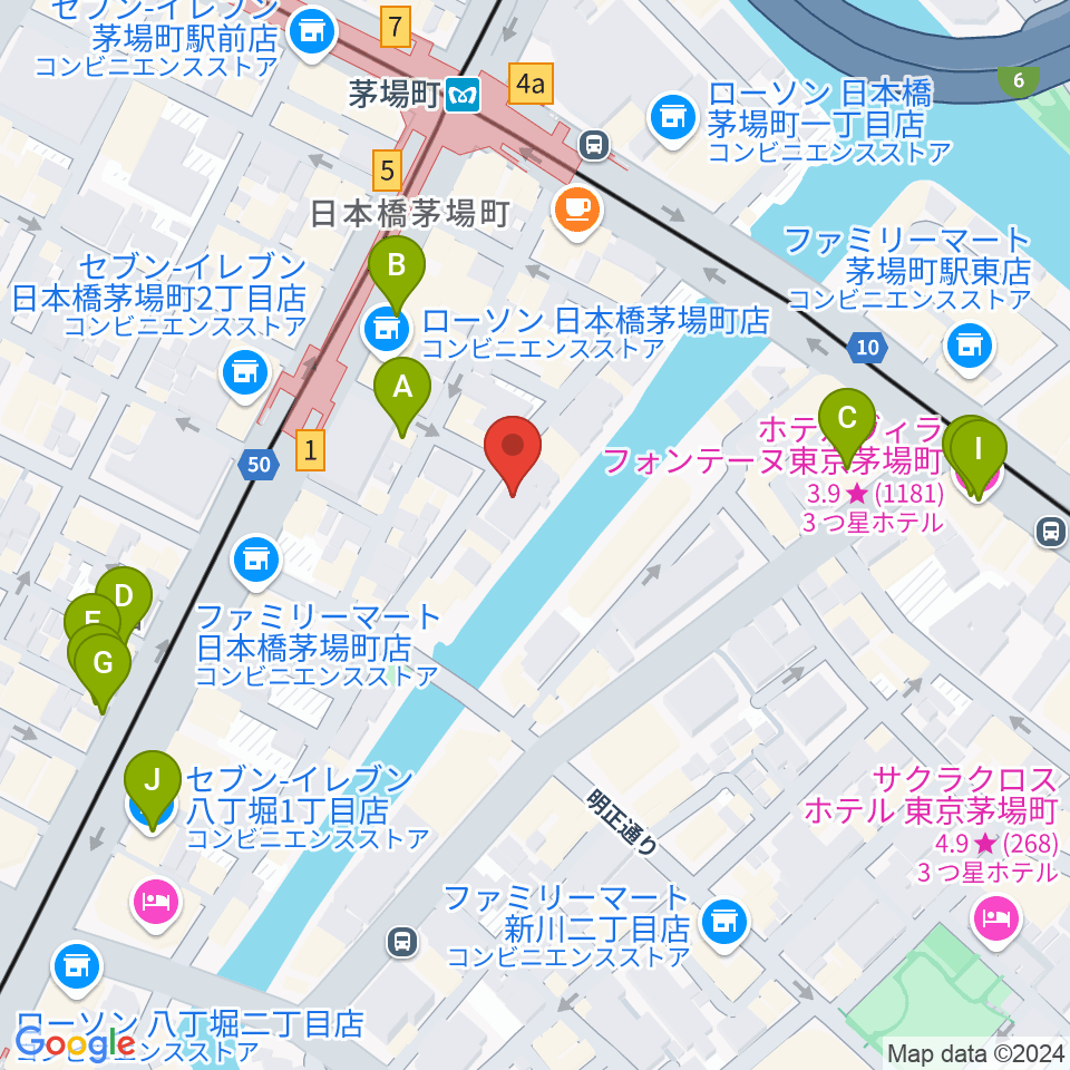 グランドギャラリー東京周辺のホテル一覧地図