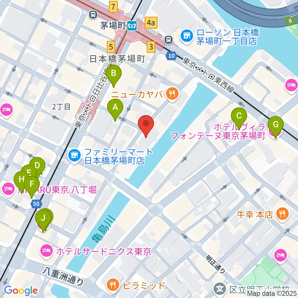 グランドギャラリー東京周辺のホテル一覧地図