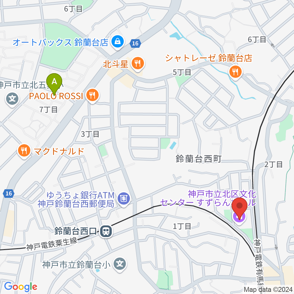 北区文化センター すずらんホール周辺のホテル一覧地図