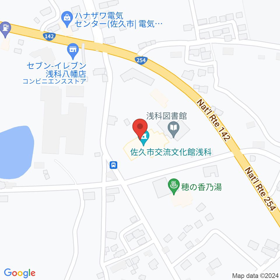 佐久市交流文化館浅科周辺のホテル一覧地図
