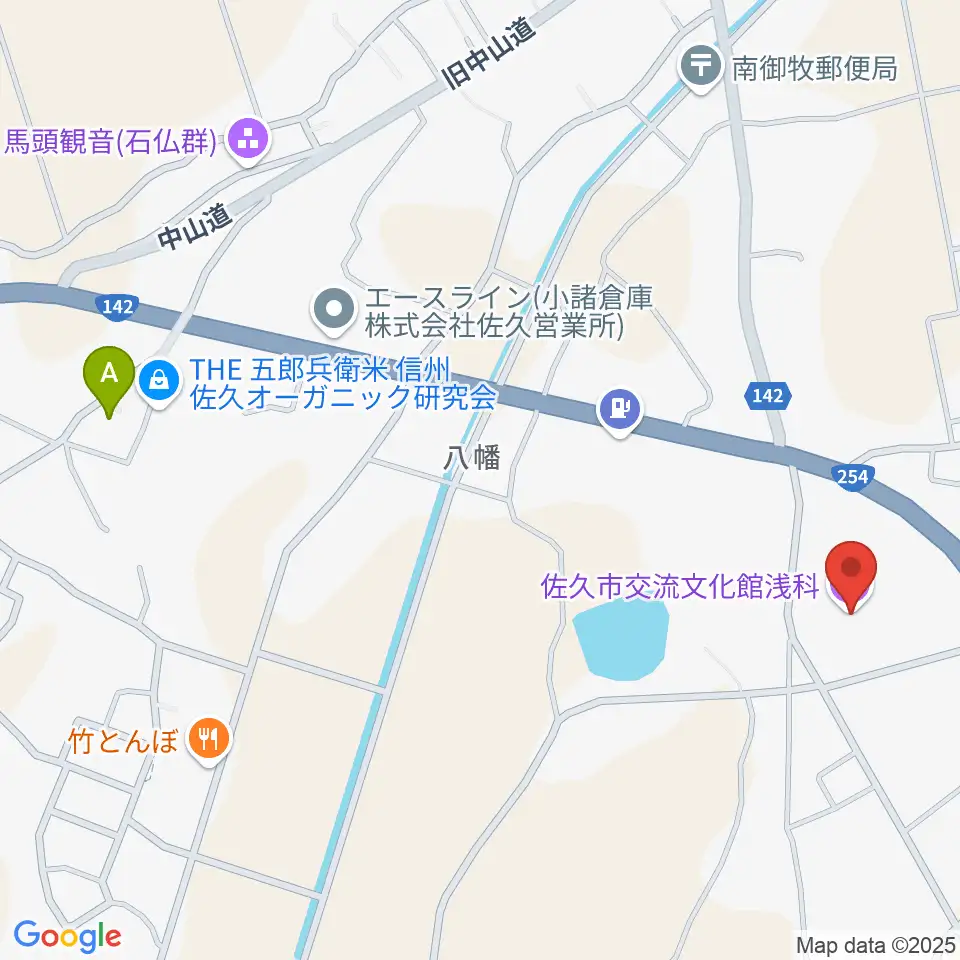 佐久市交流文化館浅科周辺のホテル一覧地図