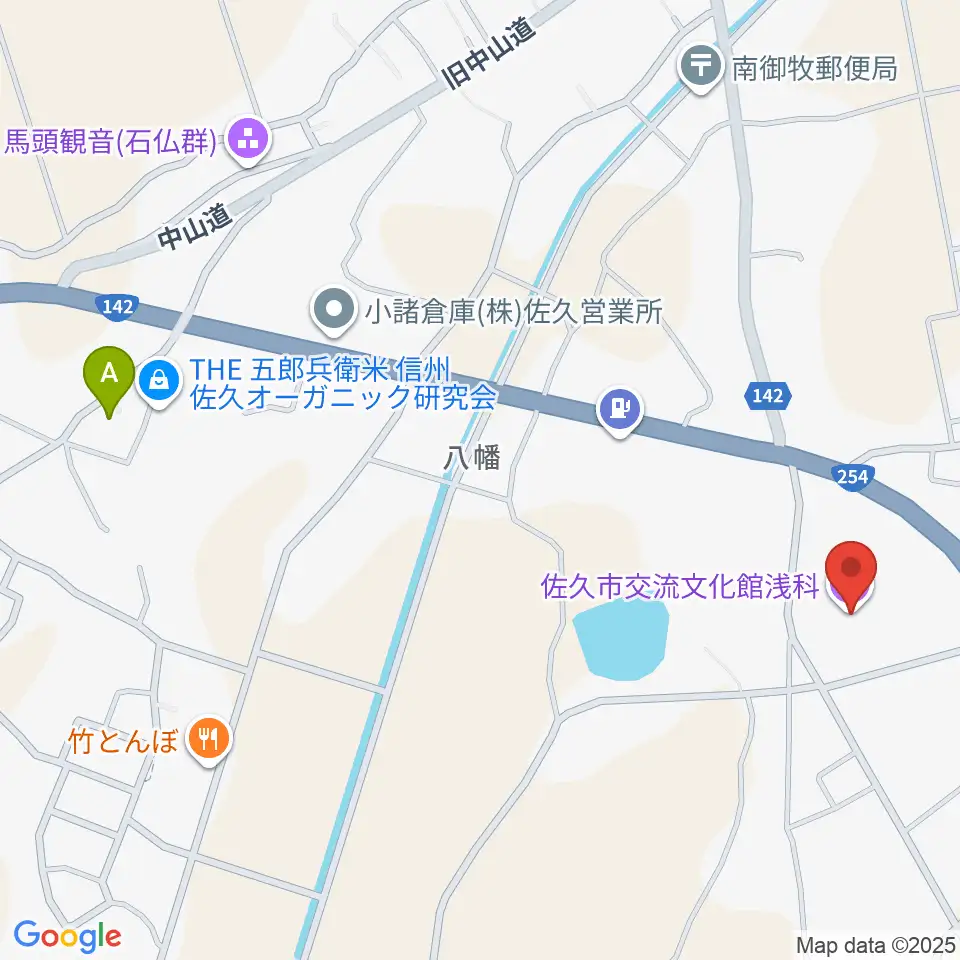佐久市交流文化館浅科周辺のホテル一覧地図