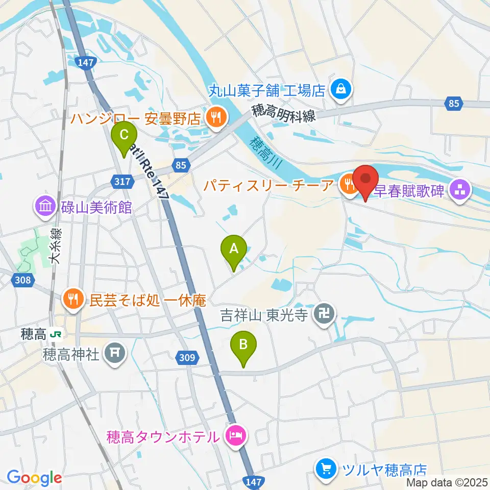 あづみ野コンサートホール周辺のホテル一覧地図
