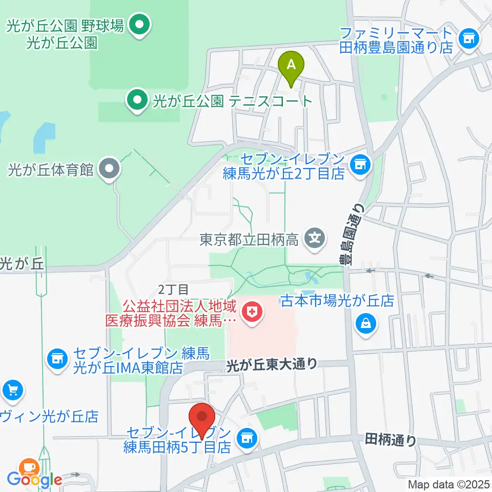 光が丘美術館周辺のホテル一覧地図