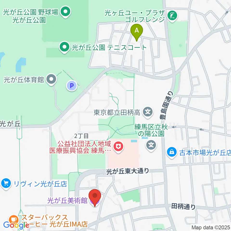 光が丘美術館周辺のホテル一覧地図