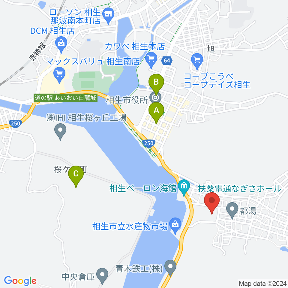 相生市文化会館 扶桑電通なぎさホール周辺のホテル一覧地図