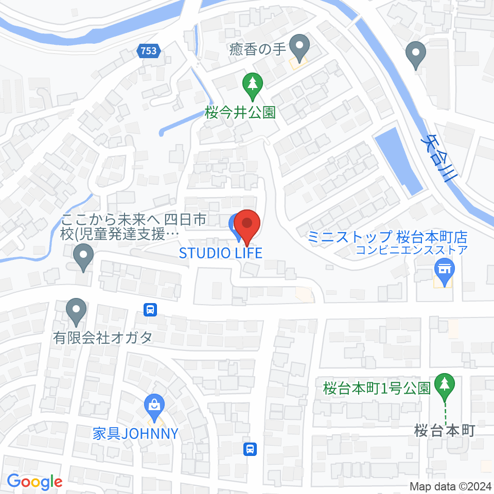 STUDIO LIFE周辺のホテル一覧地図