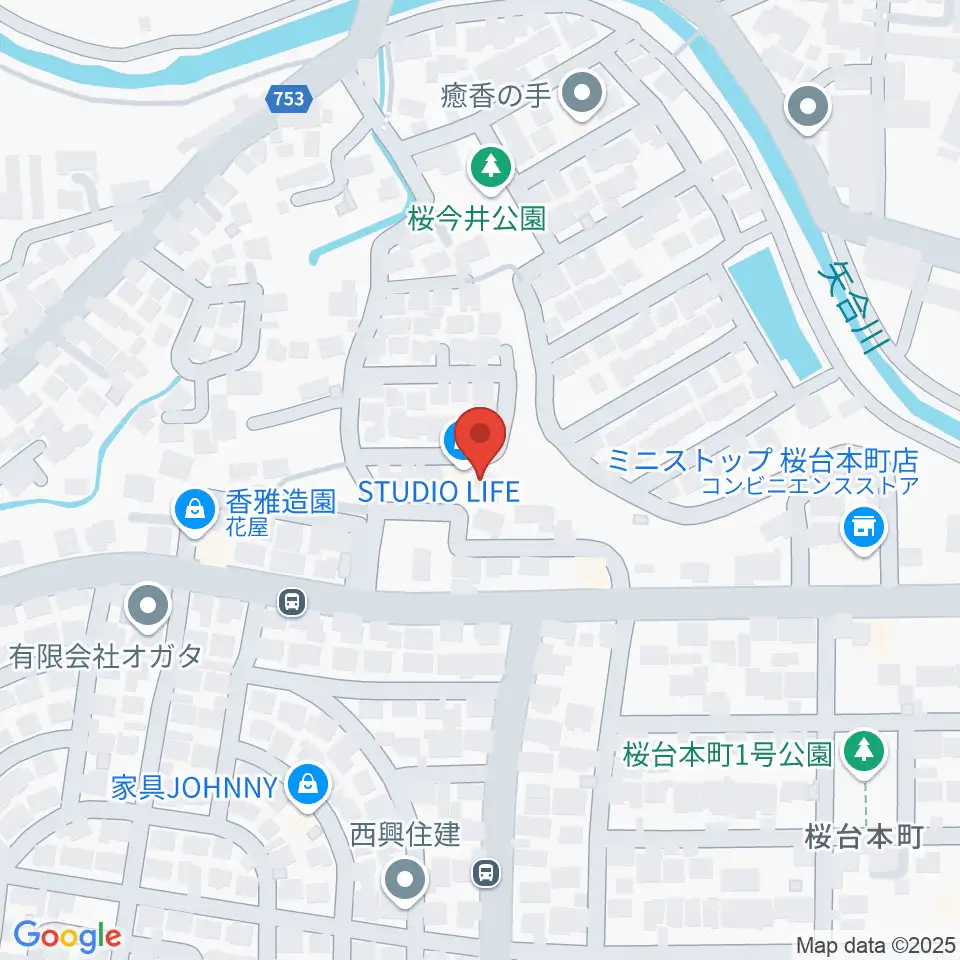 STUDIO LIFE周辺のホテル一覧地図