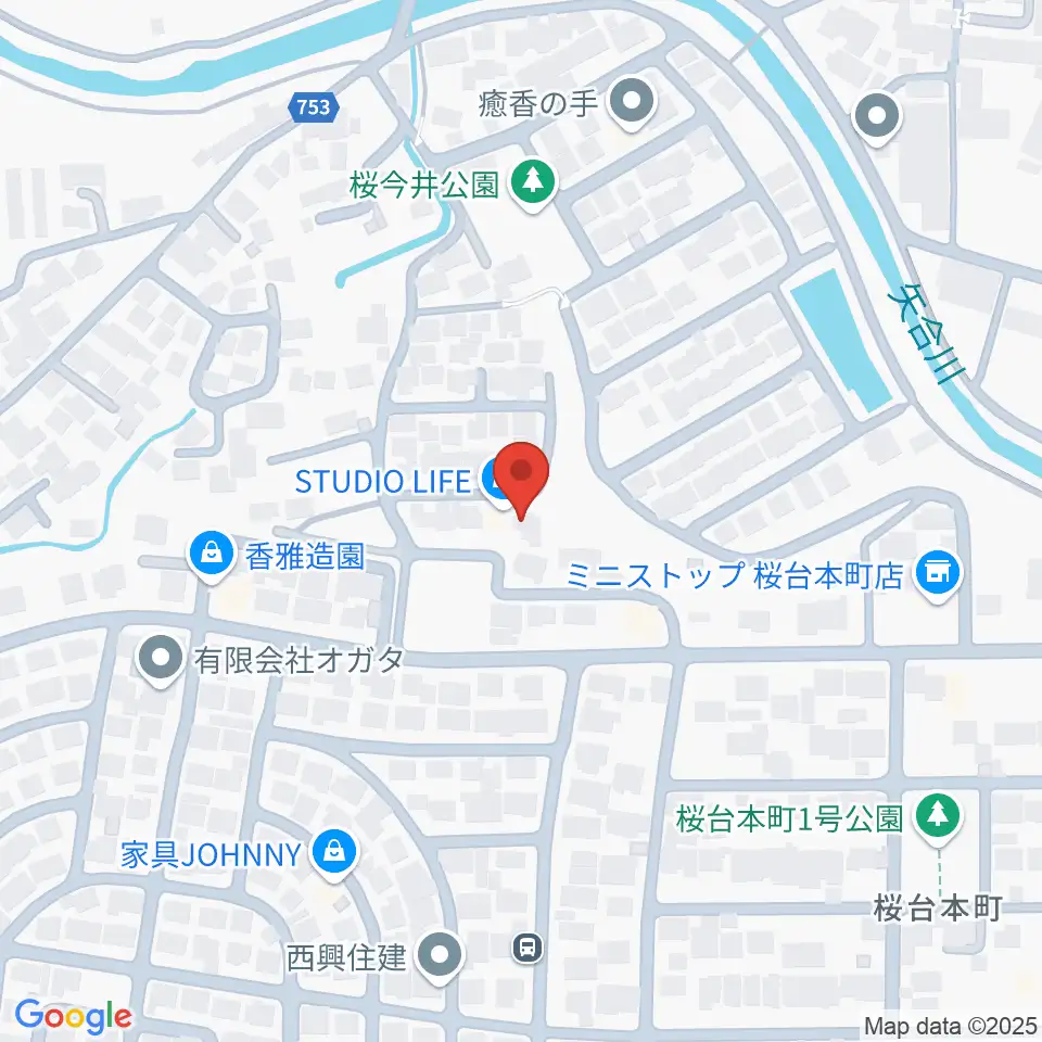 STUDIO LIFE周辺のホテル一覧地図