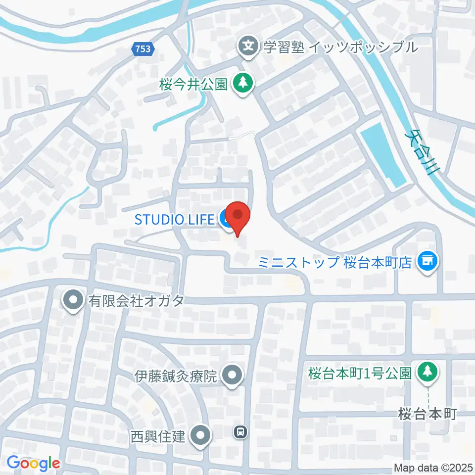 STUDIO LIFE周辺のホテル一覧地図