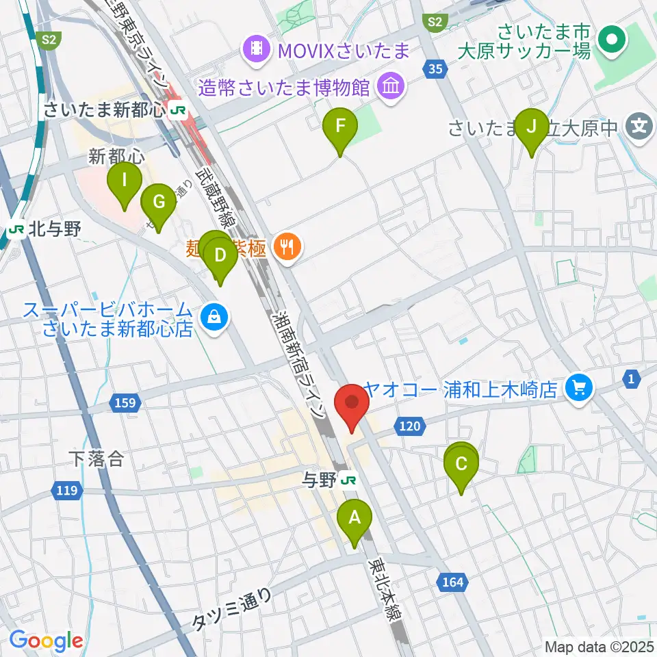 GalleryシャインEAST周辺のホテル一覧地図