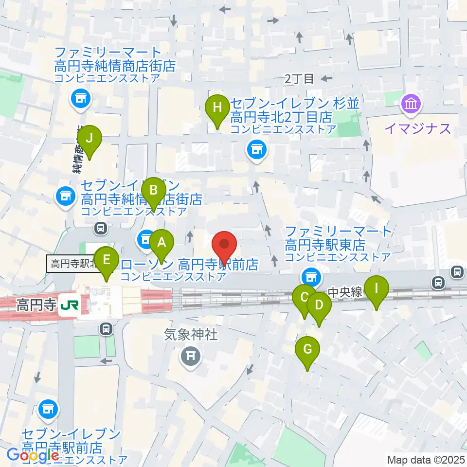 JIROKICHI周辺のホテル一覧地図
