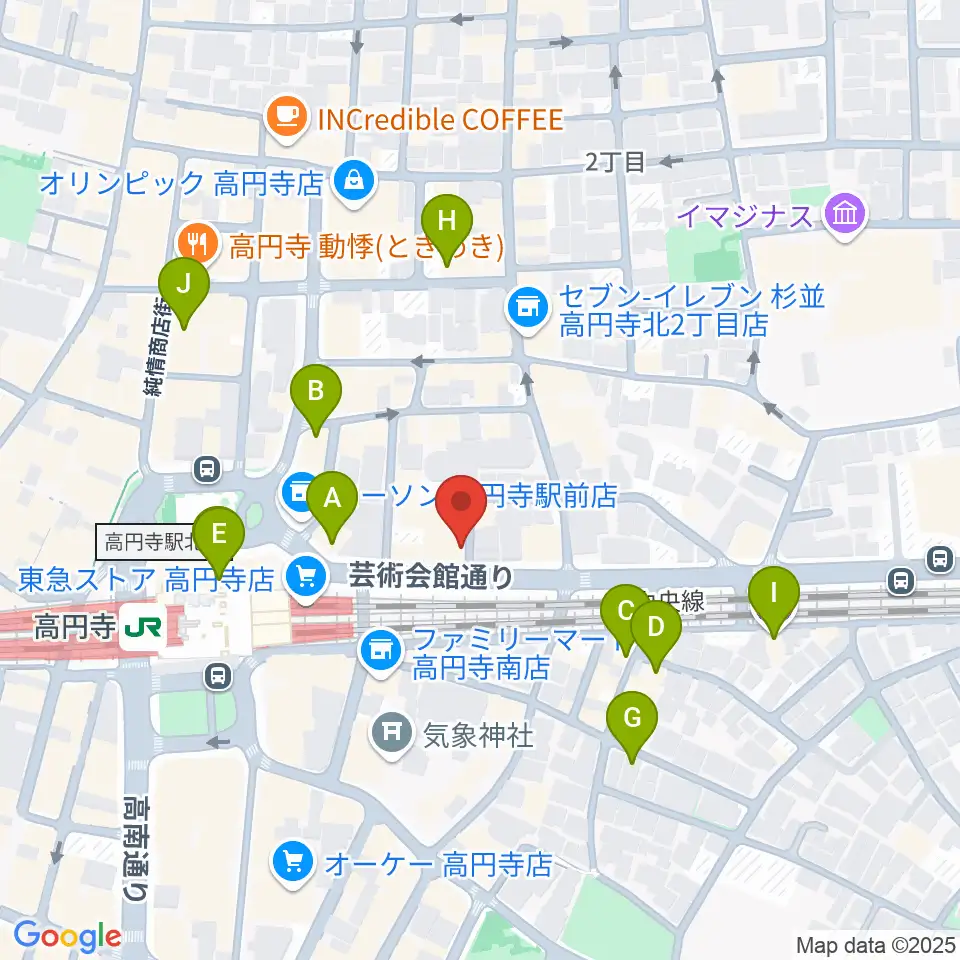 JIROKICHI周辺のホテル一覧地図