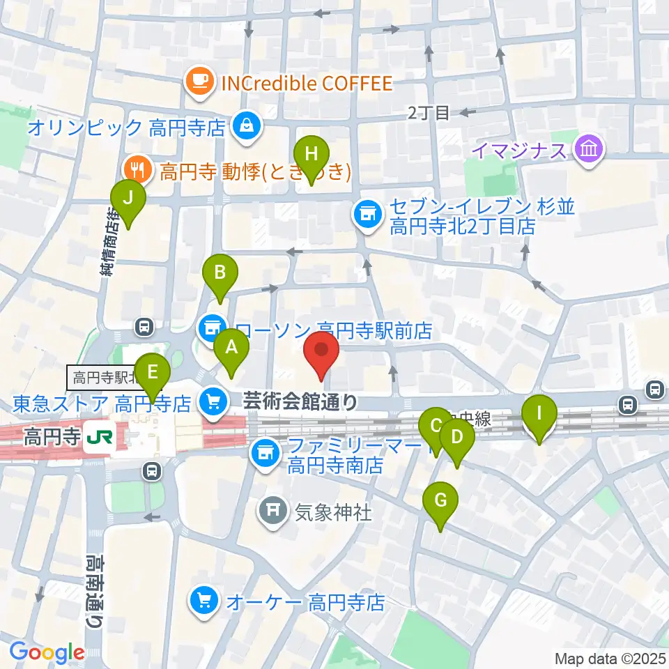 JIROKICHI周辺のホテル一覧地図