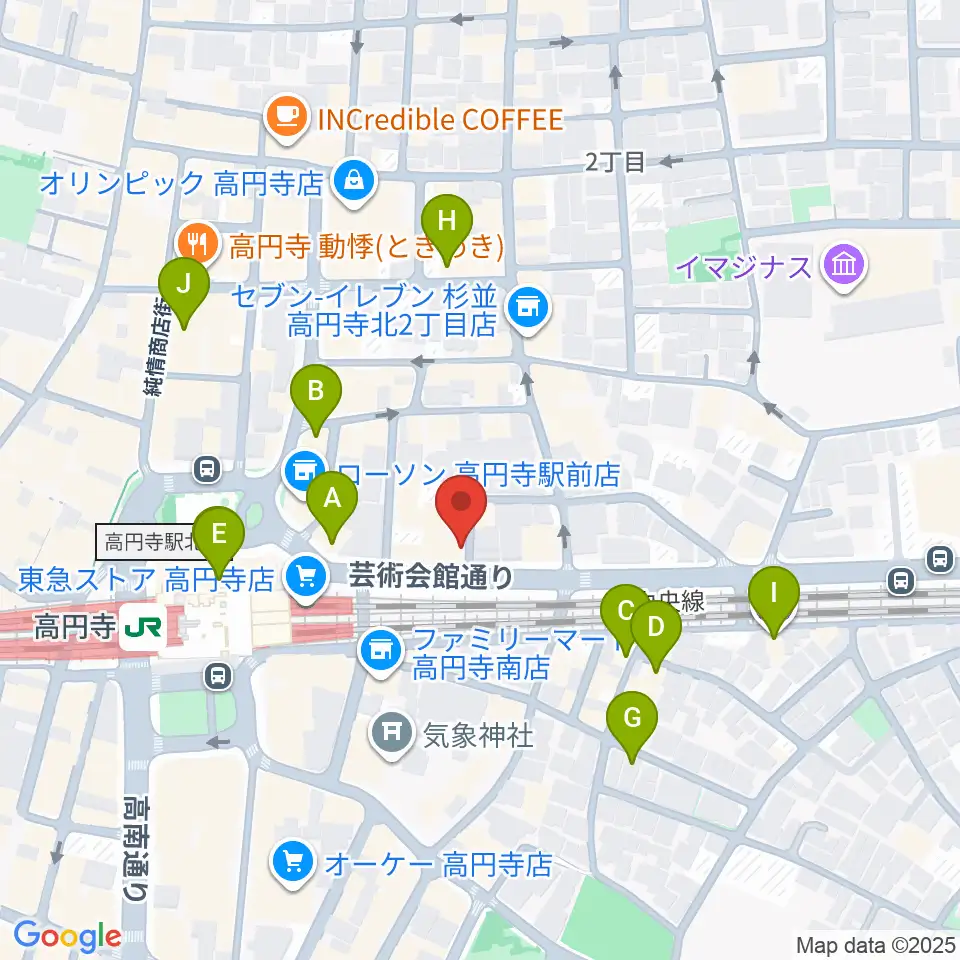 JIROKICHI周辺のホテル一覧地図
