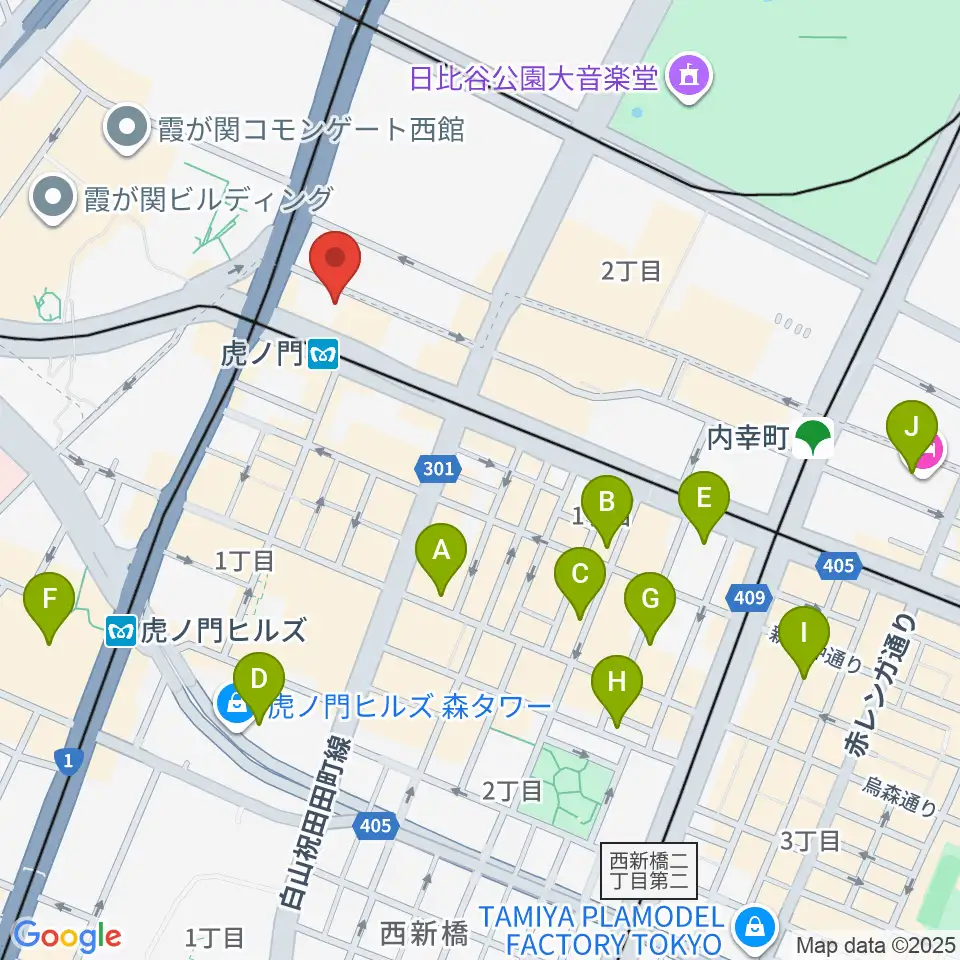 ビーテックジャパン東京周辺のホテル一覧地図