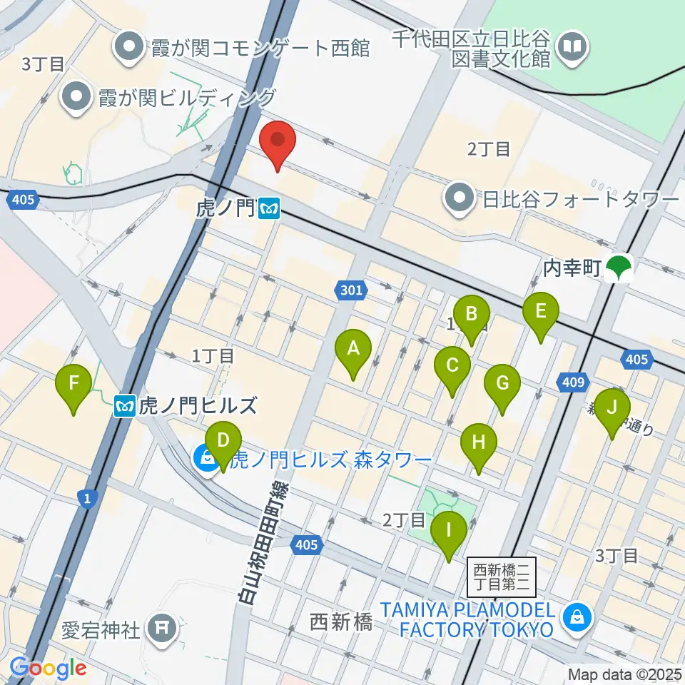 ビーテックジャパン東京周辺のホテル一覧地図
