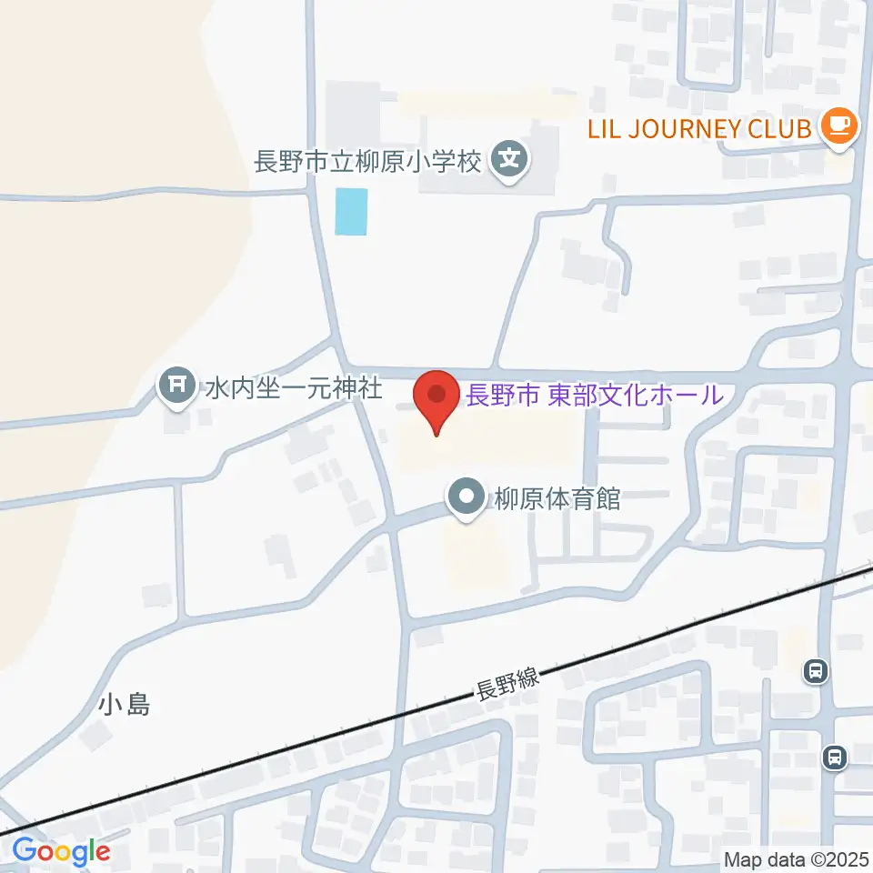 長野市東部文化ホール周辺のホテル一覧地図