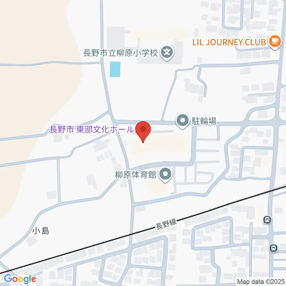 長野市東部文化ホール周辺のホテル一覧地図