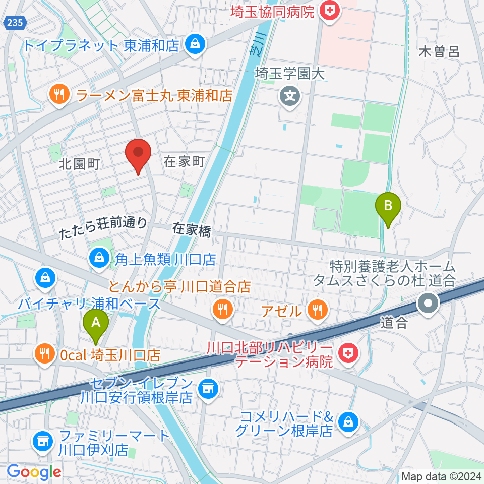 マスカット音楽教室周辺のホテル一覧地図