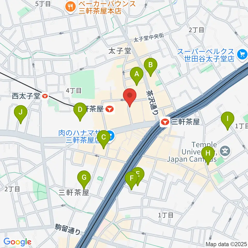 サロン・テッセラ周辺のホテル一覧地図